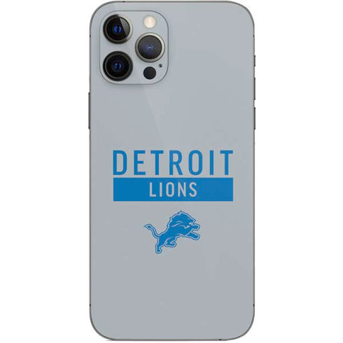 NFL Detroit Lions Grey Performance Series iPhone 12 Pro Skin